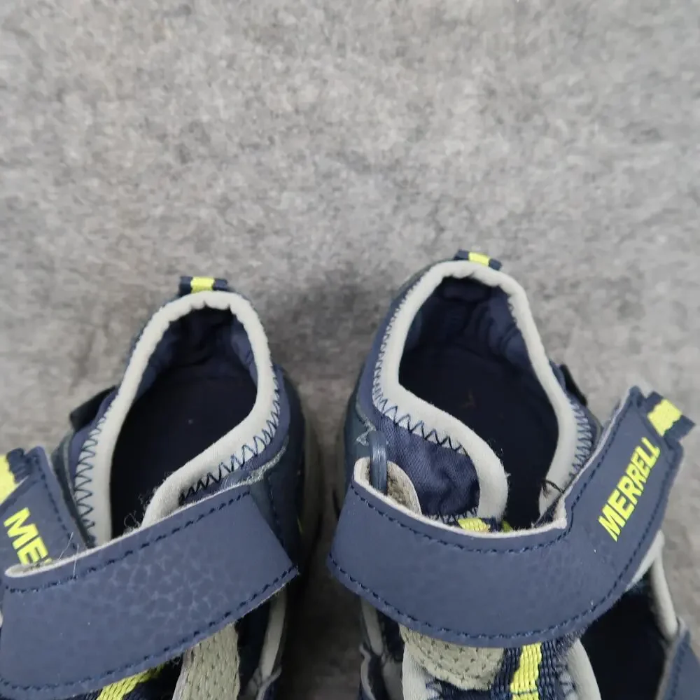 Merrell Shoes Kids 5 Sport Sandals Hydro Closed Toe Fisherman Casual Blue Green